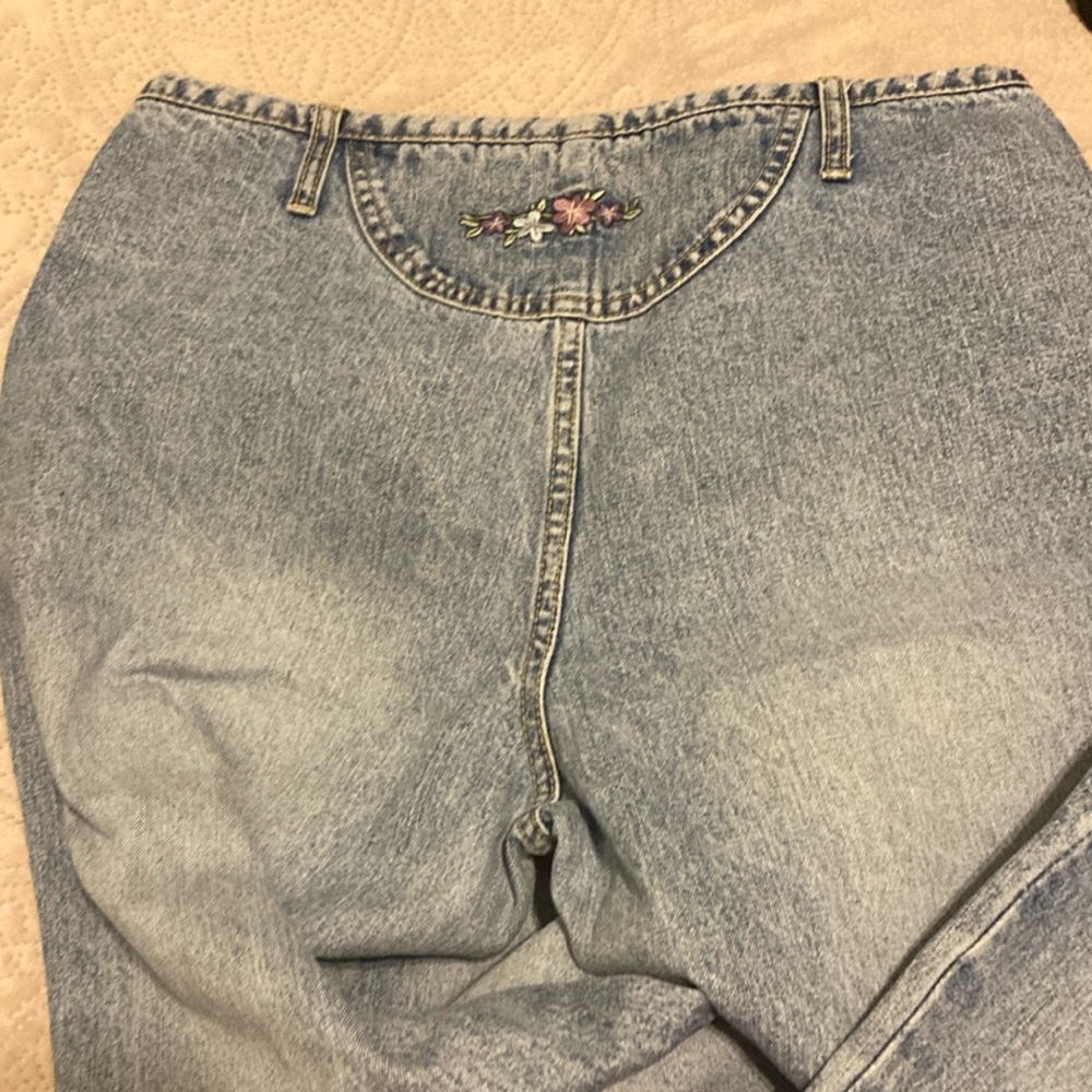 Vintage classic Light Blue embroidery pants - Picture 3 of 5